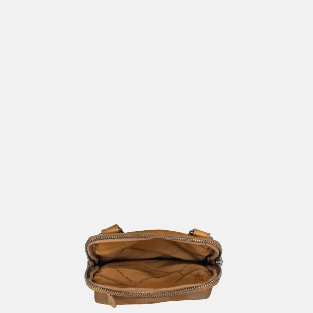 Schoudertassen^Chesterfield Lou schoudertas cognac