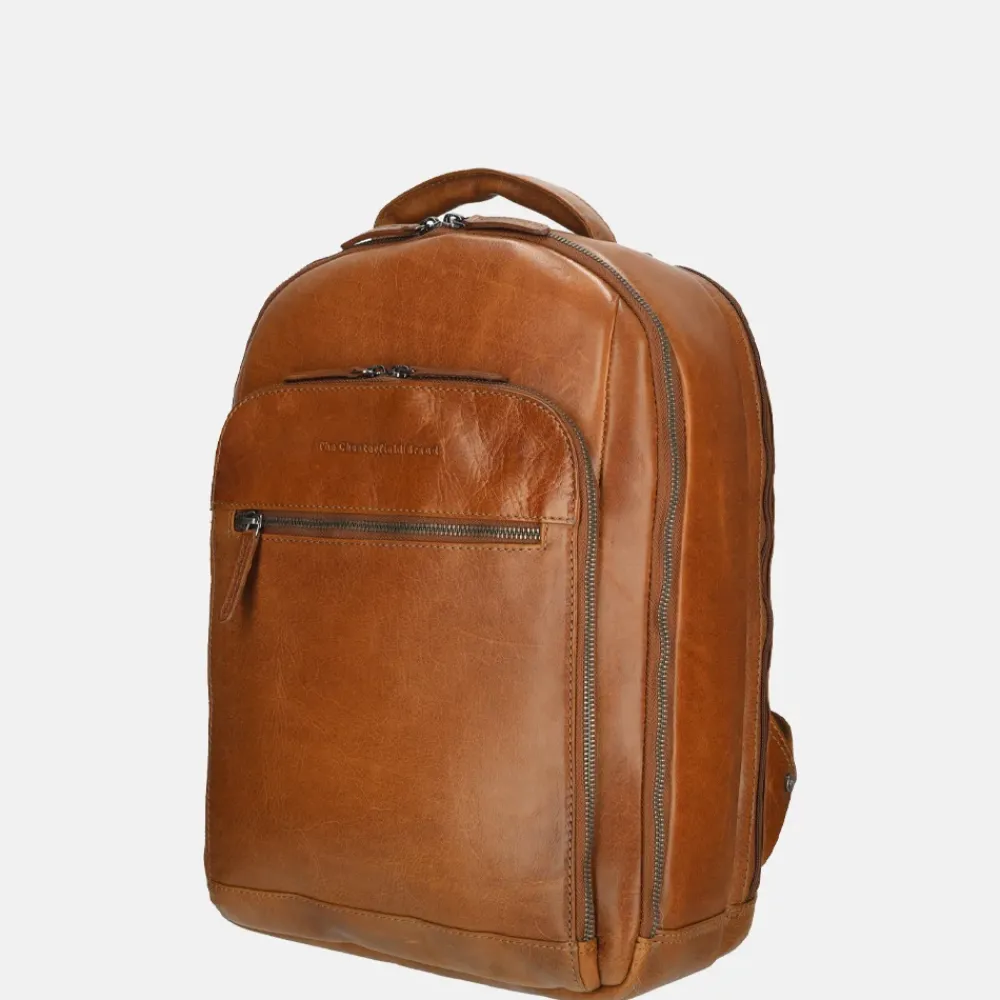 Laptop Rugzakken^Chesterfield Maggiore laptoprugzak cognac