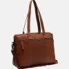 Dames Laptoptassen^Chesterfield Modena laptoptas 15 inch cognac