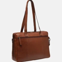Dames Laptoptassen^Chesterfield Modena laptoptas 15 inch cognac