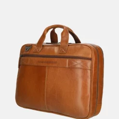 Heren Laptoptassen^Chesterfield Novum laptoptas 15 inch cognac