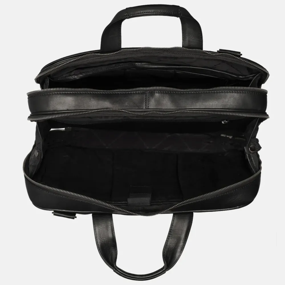 Heren Laptoptassen^Chesterfield Novum laptoptas 15 inch zwart