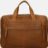 Heren Laptoptassen^Chesterfield Ryan laptoptas 17 inch cognac