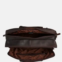 Heren Laptoptassen | Dames Laptoptassen^Chesterfield Ryan laptoptas 17 inch dark brown