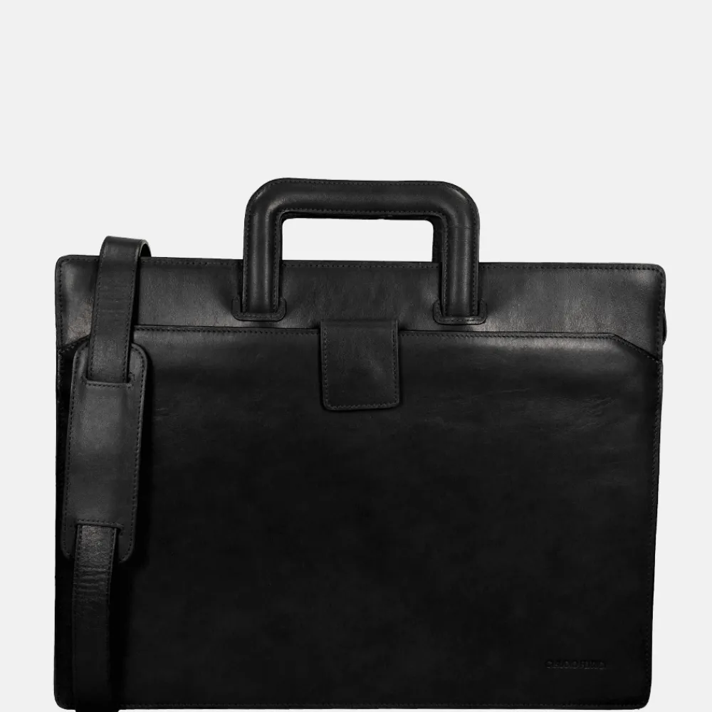 Schoolhandtassen | Dames Laptoptassen^Claudio Ferrici Classico laptoptas 15.6 inch M black