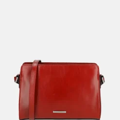 Schoudertassen^Claudio Ferrici Classico schoudertas red
