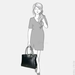 Schoolhandtassen | Dames Laptoptassen^Claudio Ferrici Classico shopper 13.3 inch black