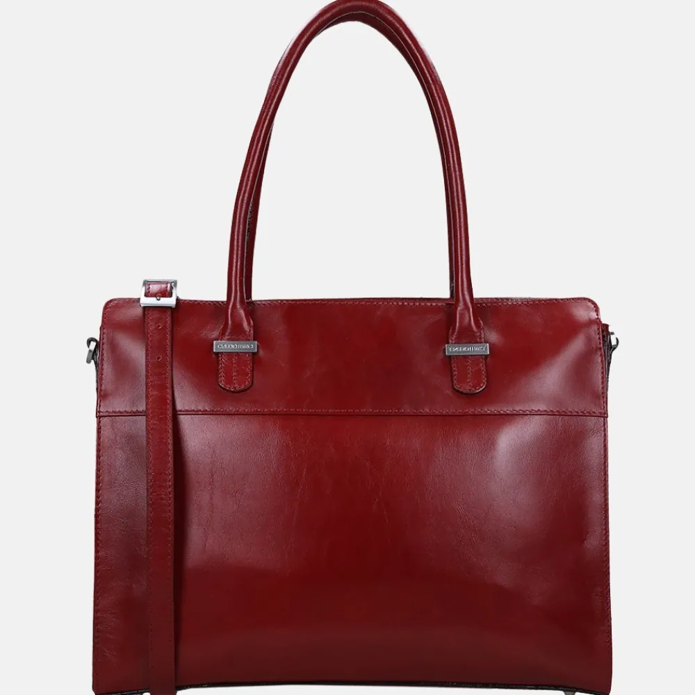 Schoolhandtassen | Dames Laptoptassen^Claudio Ferrici Classico shopper 13.3 inch red