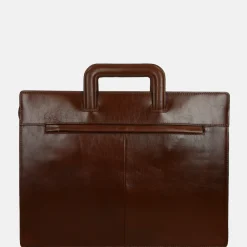 Schoolhandtassen | Dames Laptoptassen^Claudio Ferrici Classico laptoptas 15.6 inch L brown