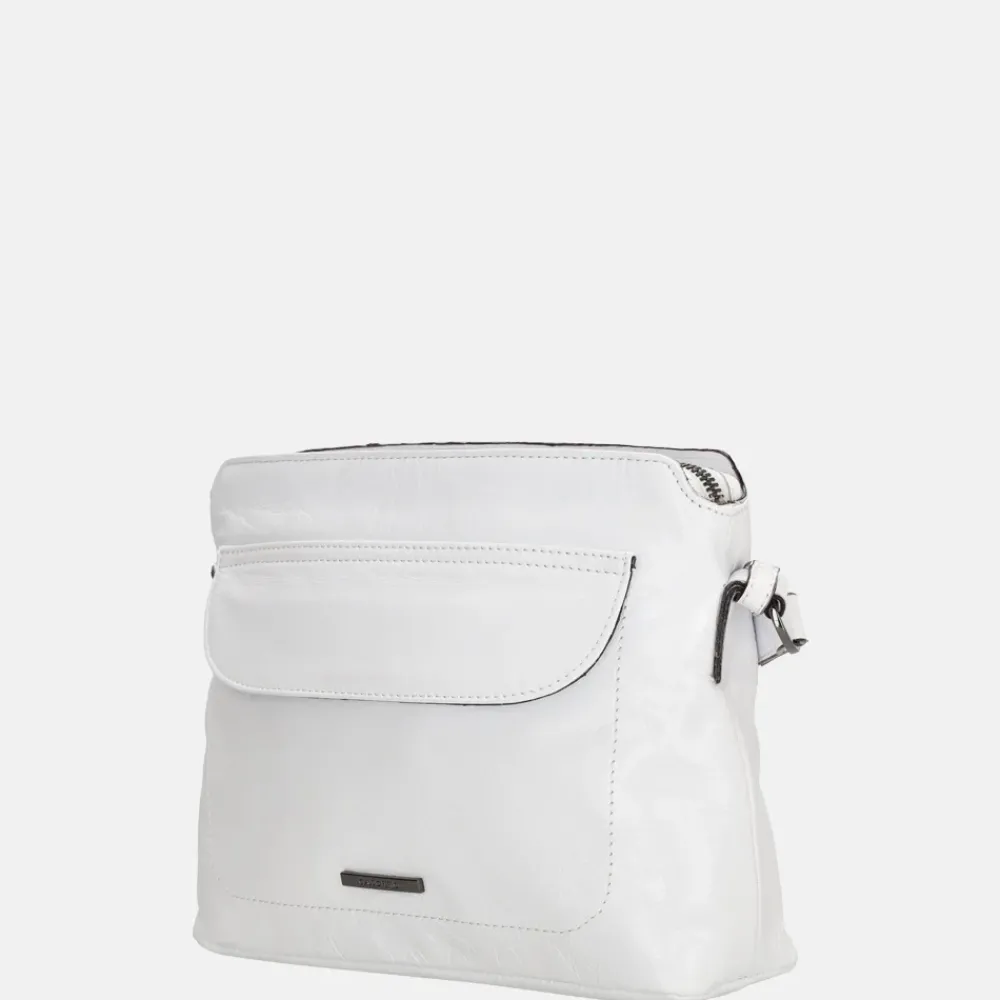 Handtassen^Claudio Ferrici handtas white
