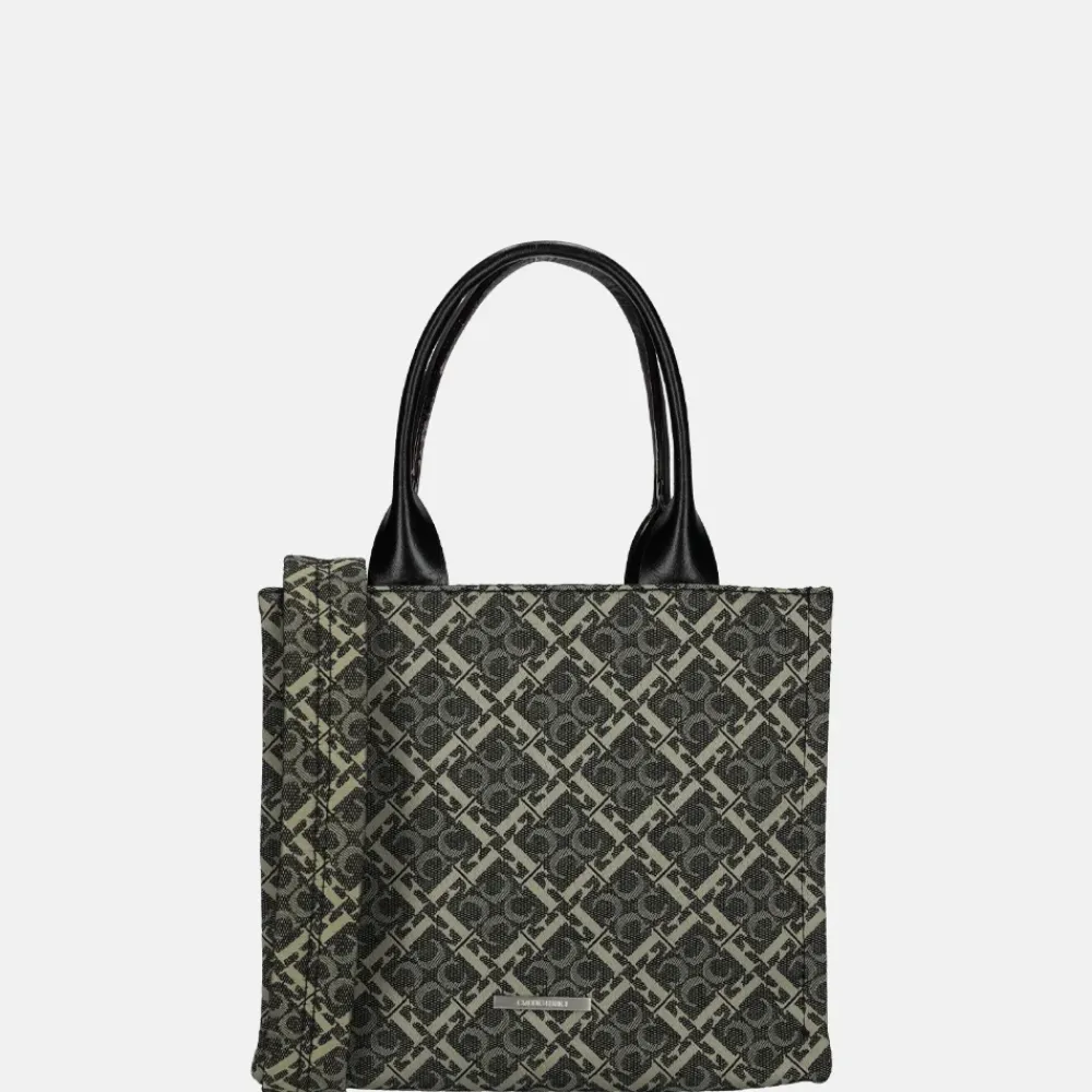 Handtassen^Claudio Ferrici Logo handtas black