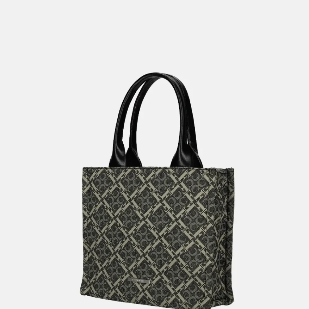 Handtassen^Claudio Ferrici Logo handtas black