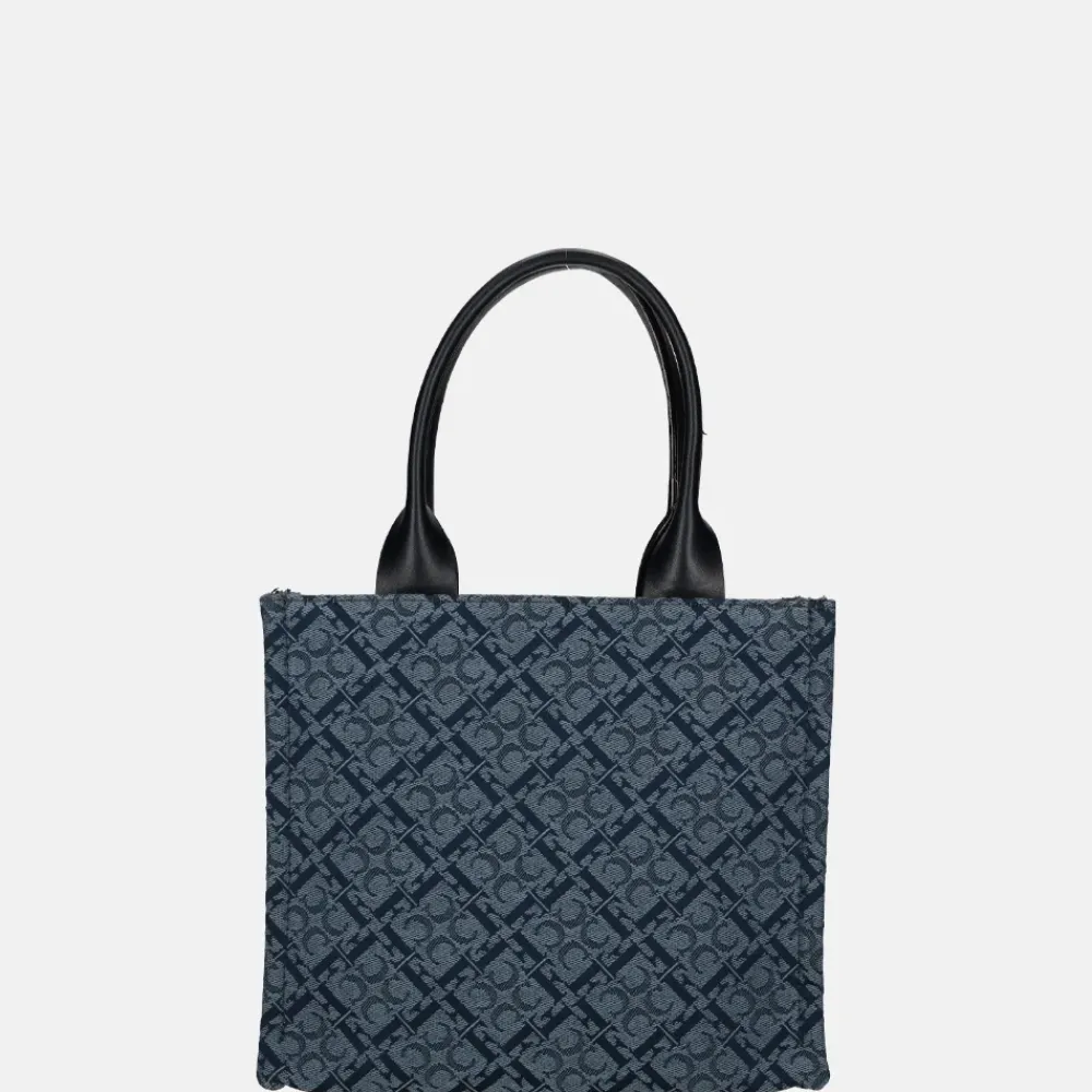Handtassen^Claudio Ferrici Logo handtas navy
