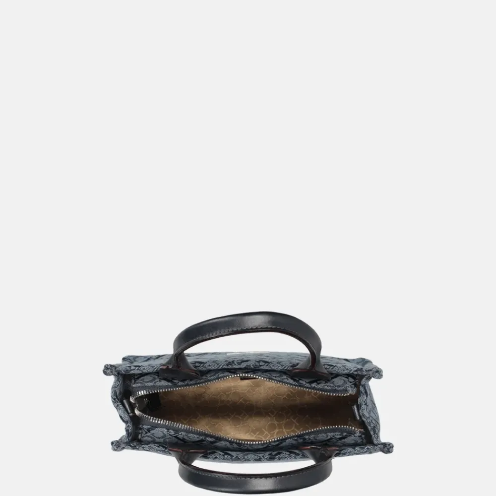 Handtassen^Claudio Ferrici Logo handtas navy