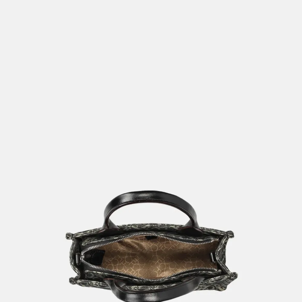 Handtassen^Claudio Ferrici Logo handtas black