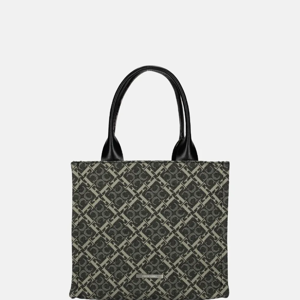 Handtassen^Claudio Ferrici Logo handtas black