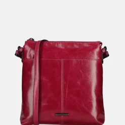 Crossbody Tassen^Claudio Ferrici Pelle Vecchia crossbody tas orchidea