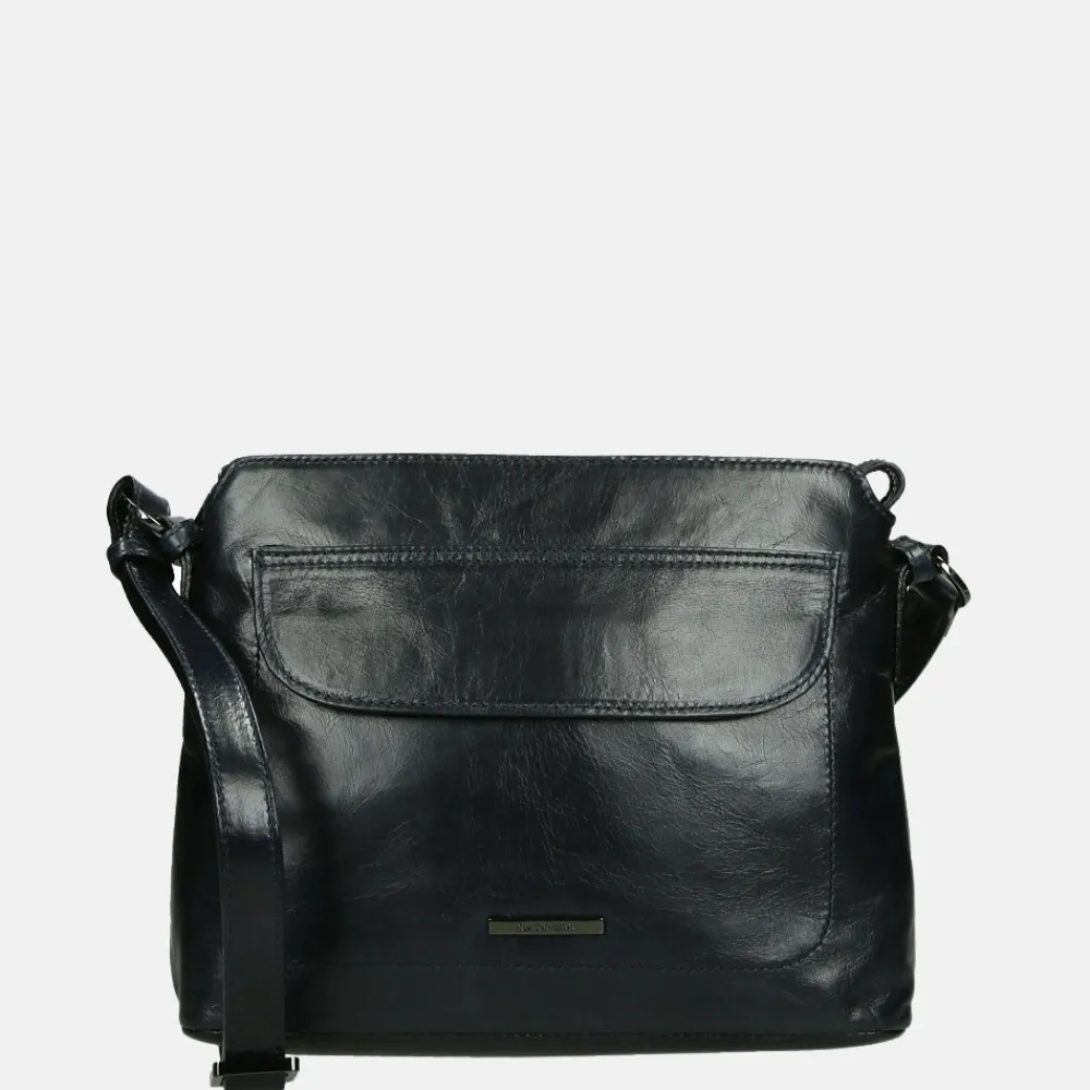 Crossbody Tassen^Claudio Ferrici Pelle Vecchia crossbody tas navy