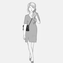 Crossbody Tassen^Claudio Ferrici Pelle Vecchia crossbody tas black