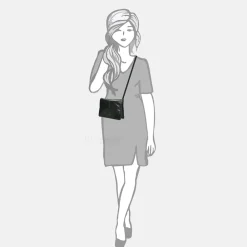 Crossbody Tassen^Claudio Ferrici Pelle Vecchia crossbody tas black