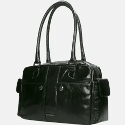 Shoppers^Claudio Ferrici Pelle Vecchia shopper black