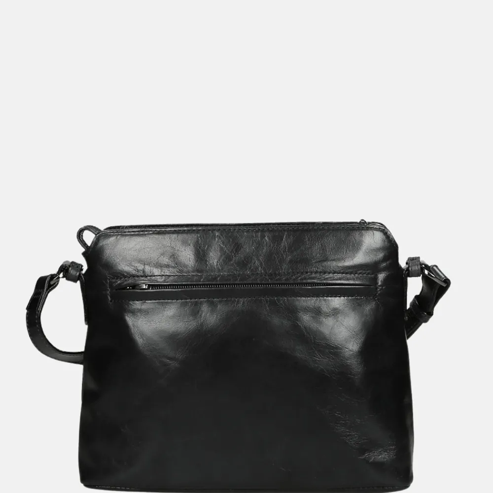 Crossbody Tassen^Claudio Ferrici Pelle Vecchia crossbody tas black