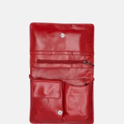 Crossbody Tassen^Claudio Ferrici Pelle Vecchia crossbody tas red
