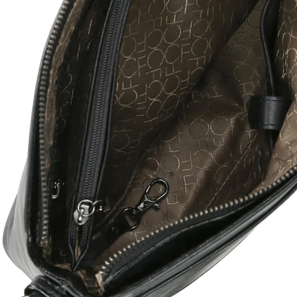 Crossbody Tassen^Claudio Ferrici Pelle Vecchia crossbody tas black