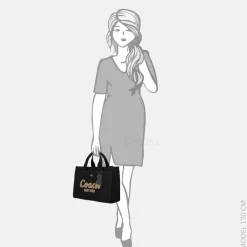 Handtassen^Coach Cargo shopper M black