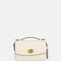 Crossbody Tassen^Coach Cassie pebble crossbody tas 17 chalk