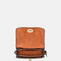 Crossbody Tassen^Coach Cassie pebble crossbody tas black