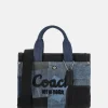 Handtassen^Coach Patchwork cargo handtas M denim multi