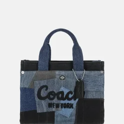 Handtassen^Coach Patchwork cargo handtas M denim multi