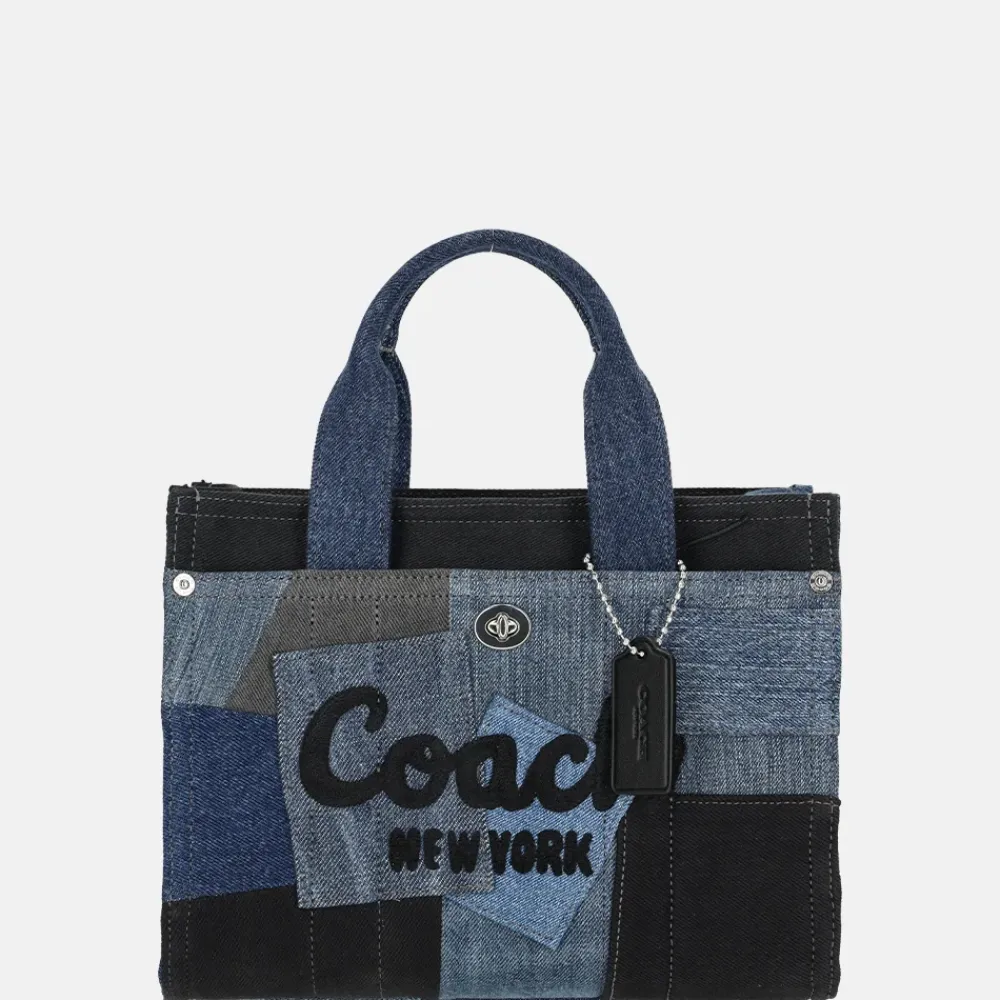Handtassen^Coach Patchwork cargo handtas M denim multi