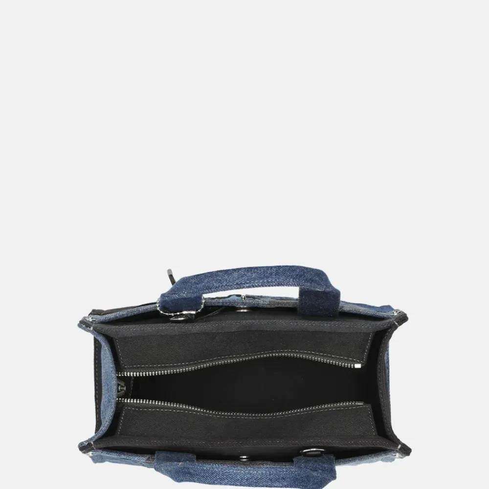 Handtassen^Coach Patchwork cargo handtas M denim multi