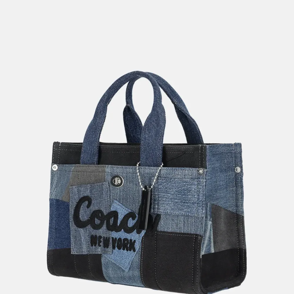 Handtassen^Coach Patchwork cargo handtas M denim multi
