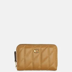 Dames Portemonnees^Coach quilting portemonnee small honey brown