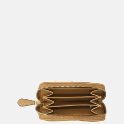 Dames Portemonnees^Coach quilting portemonnee small honey brown