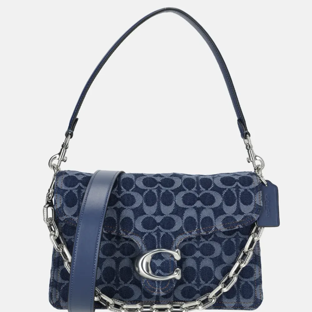 Schoudertassen^Coach Tabby Chain schoudertas deep blue multi