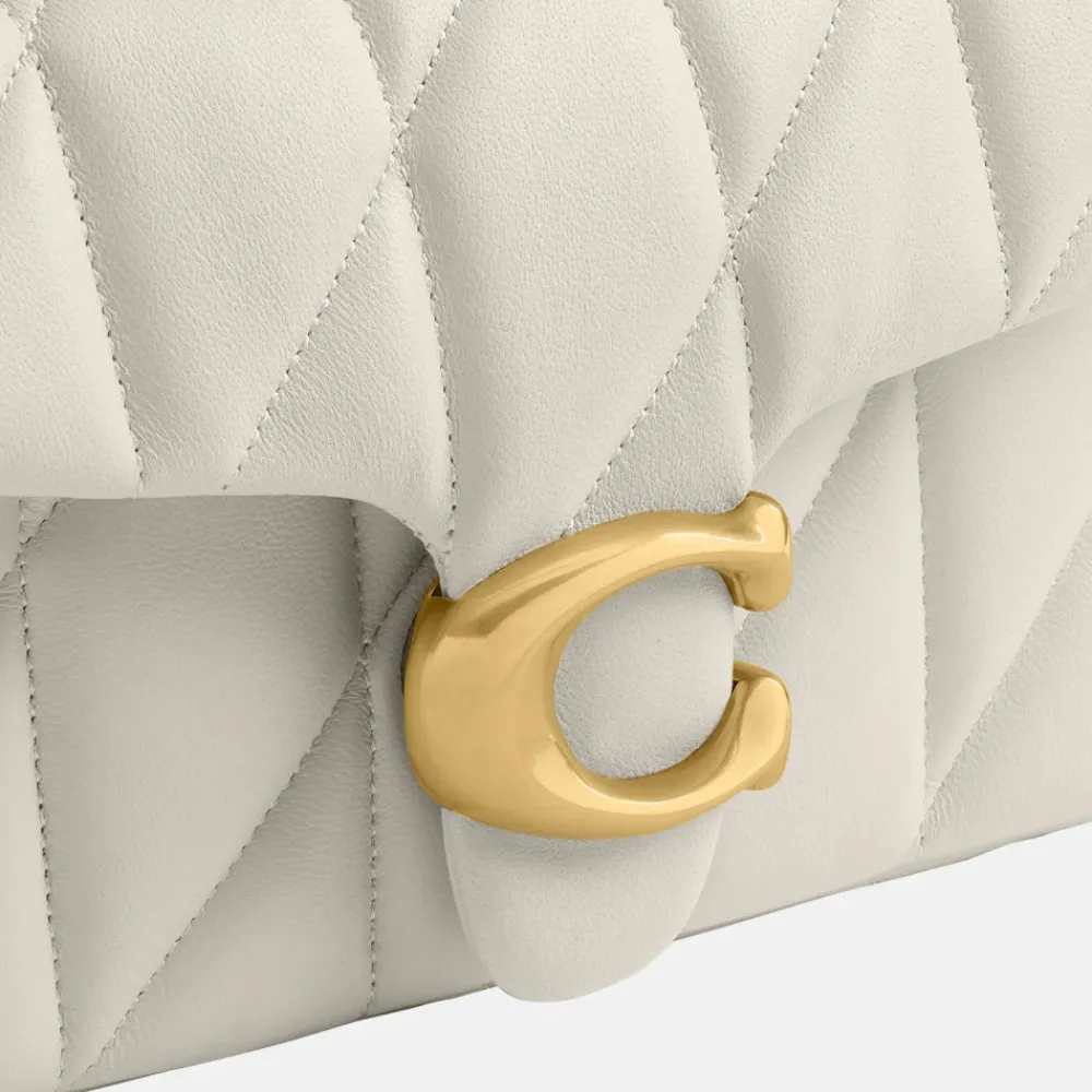 Crossbody Tassen^Coach Tabby Quilted crossbody tas 20' chalk