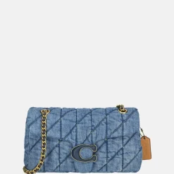 Schoudertassen^Coach Tabby Quilted schoudertas 26' denim indigo