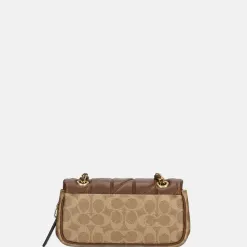 Schoudertassen^Coach Tabby Quilted schoudertas 20' tan brown
