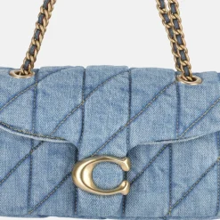 Schoudertassen^Coach Tabby Quilted schoudertas 20' indigo