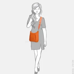 Crossbody Tassen^Crinkles crossbody tas orange