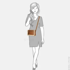 Crossbody Tassen^Daniele Donati crossbody tas camel