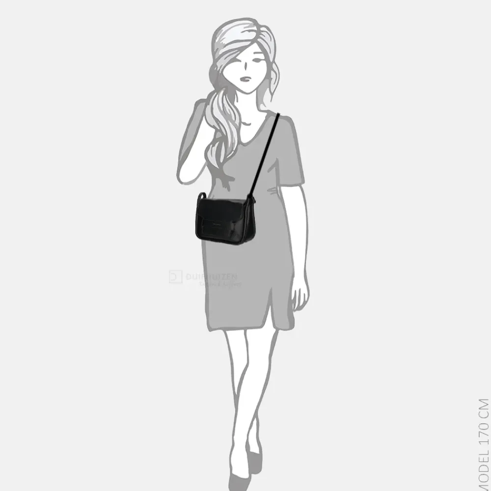 Crossbody Tassen^Daniele Donati crossbody tas black