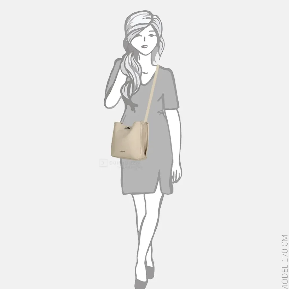 Crossbody Tassen^Daniele Donati crossbody tas light beige