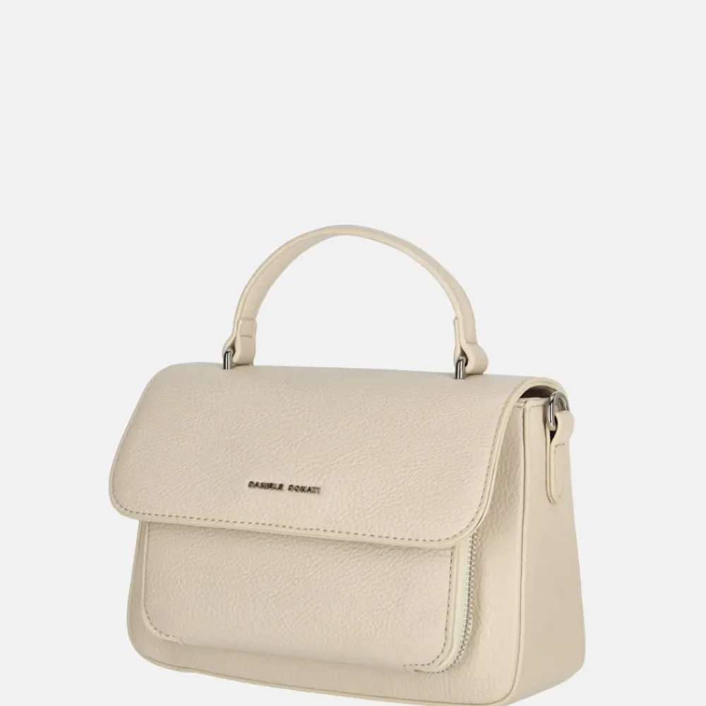 Handtassen^Daniele Donati handtas beige