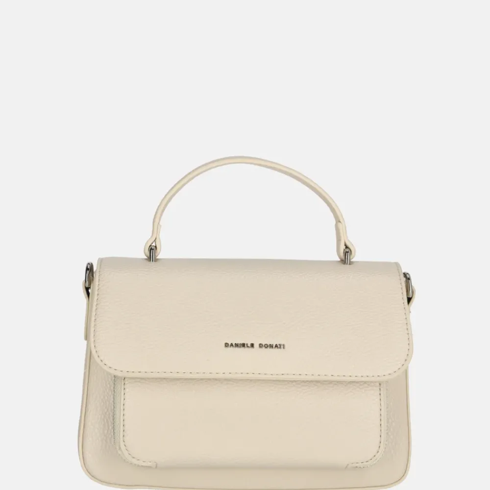 Handtassen^Daniele Donati handtas beige