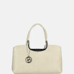 Handtassen^Daniele Donati handtas beige